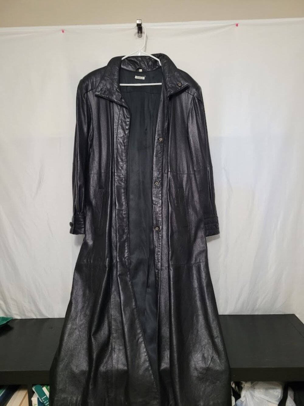 100% Genuine Leather Floor Length Coat